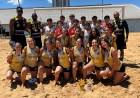 AHPA/SESPOR/SICOOB/Paranaguá conquista ouro no masculino e prata no feminino no handebol de praia dos Jogos da Juventude do Paraná 2026