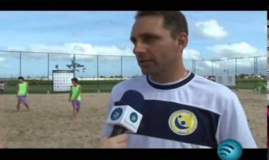 Matéria da TV Litoral do Paraná sobre a Super Final do Paranaense de Handebol de Areia