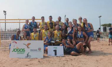Equipes da AHPA/SESPOR conquistam primeira etapa da Copa Paraná de Handebol de Areia