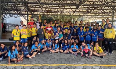 Alegria, diversão e muito handebol marcaram a participação dos alunos da AHPA/SESPOR no Festival do Marista