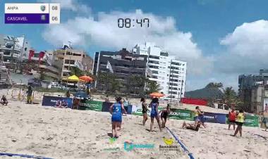 Final do Circuito Paranaense de Handebol de Areia-AHPA/SESPOR/SICOOB/BANANINA PARANAGUÁ x UBIRATÃ