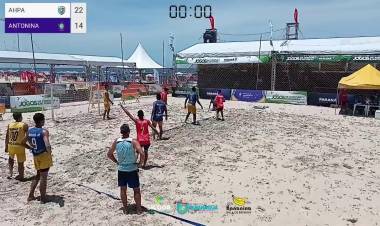 Final do Circuito Paranaense de Handebol de Areia-AHPA/SESPOR/SICOOB/BANANINA PARANAGUÁ x ANTONINA