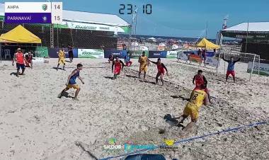 Final do Circuito Paranaense de Handebol de Areia-AHPA/SESPOR/SICOOB/BANANINA PARANAGUÁ x PARANAVAÍ