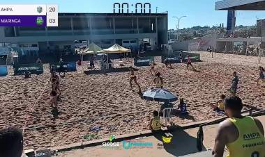 Circuito Paranaense de Handebol de Praia - SEMI FINAL - AHPA/SESPOR/SICOOB/BANANINA x MARINGA