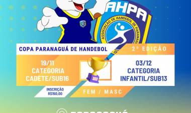 AHPA/SESPOR/SICOOB/Bananina realiza 2ª edição da Copa Paranaguá de Handebol neste domingo