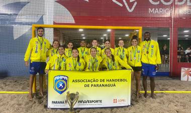 AHPA/SESPOR/SICOOB é bronze no Brasileiro Cadete de Handebol de Praia