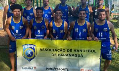 Paranaguá brilha na areia e conquista ouro e prata no Handebol de Praia do 67º Jogos Abertos do Paraná