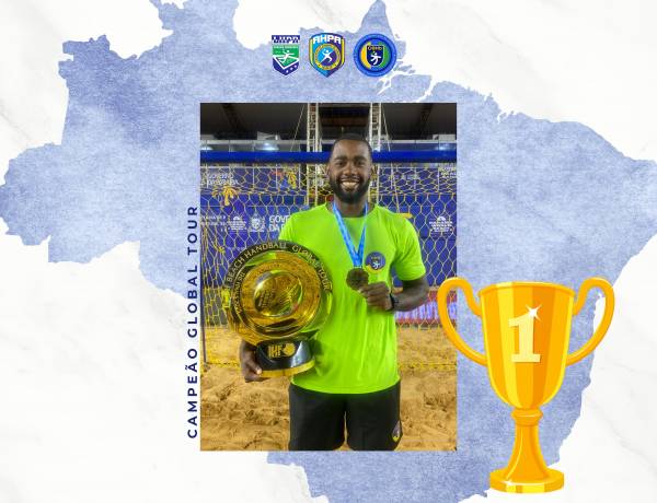 Atleta e técnico da AHPA/SESPOR/SICOOB/Paranaguá conquista título mundial com a Seleção Brasileira de Handebol de Praia