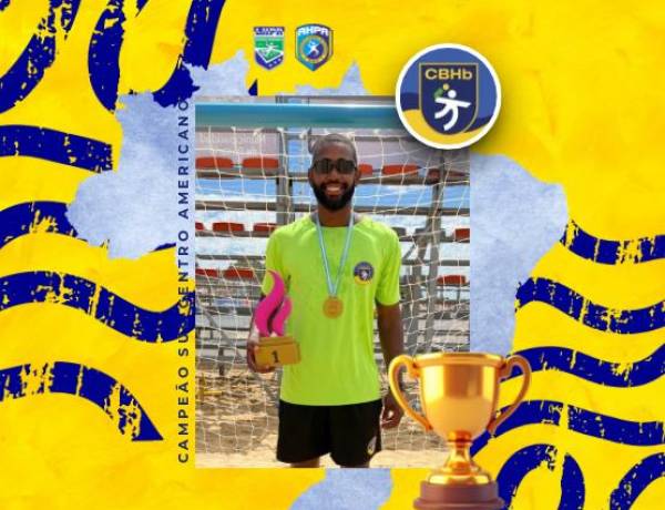 André Luiz é campeão Sul-Centro Americano de Handebol de Praia com a Seleção Brasileira 