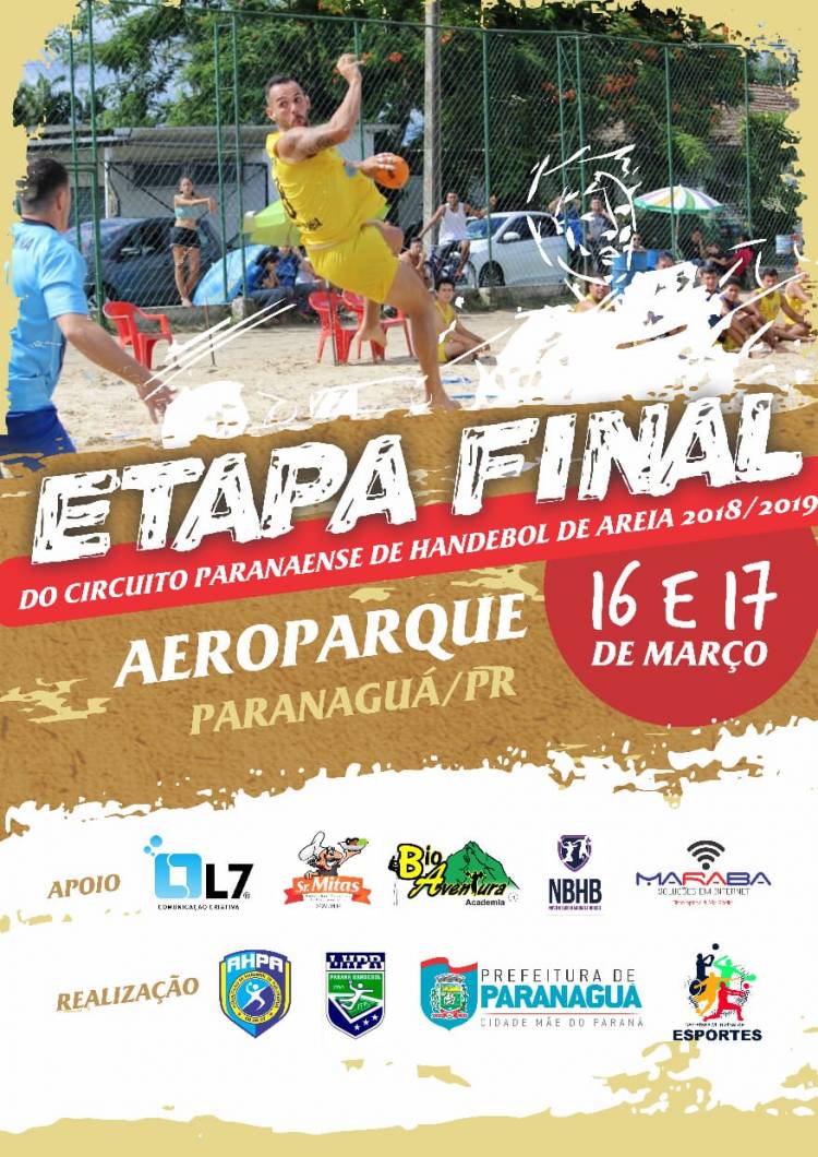 Campeões Paranaense de Handebol de Areia serão conhecidos em Paranaguá