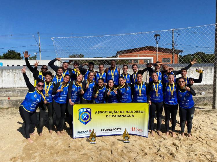 AHPA/SESPOR/SICOOB é campeã da 1ª Etapa do Circuito Paranaense de Handebol de Praia 