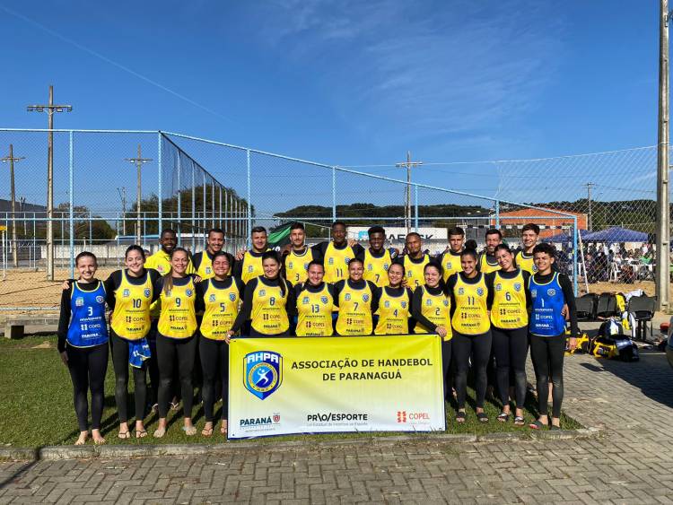 AHPA/SESPOR/SICOOB é campeã da 1ª Etapa do Circuito Paranaense de Handebol de Praia 