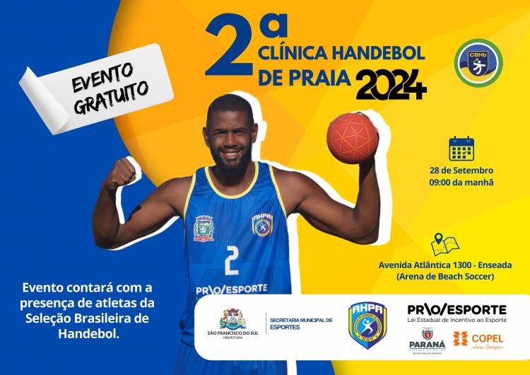 AHPA/SESPOR/SICOOB realiza 2ª Clínica de Handebol de Praia