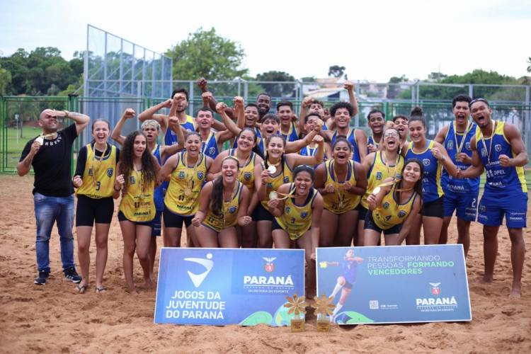 Paranaguá domina Handebol de Praia na Fase Estadual do Jogos da Juventude do Paraná 