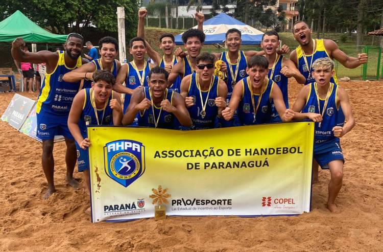 Paranaguá domina Handebol de Praia na Fase Estadual do Jogos da Juventude do Paraná 