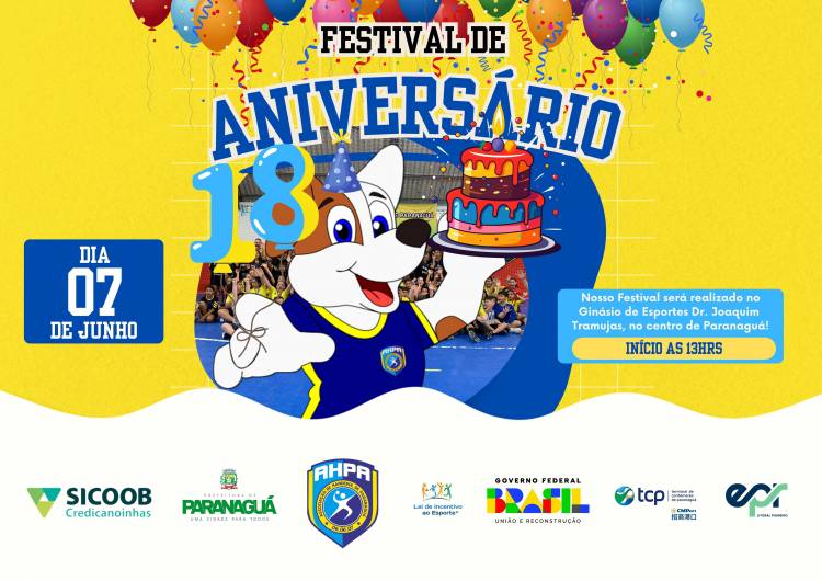 Festival de Mini-Handebol celebra os 18 anos da Associação de Handebol de Paranaguá neste sábado