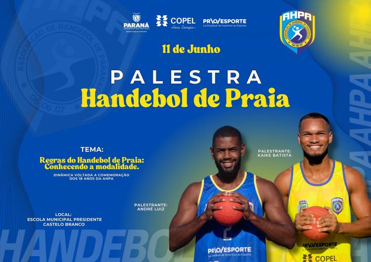 Escola Presidente Castelo Branco recebe palestra sobre Handebol de Praia com atletas da Seleção Brasileira