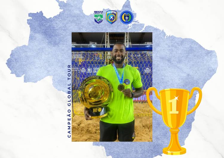 Atleta e técnico da AHPA/SESPOR/SICOOB/Paranaguá conquista título mundial com a Seleção Brasileira de Handebol de Praia