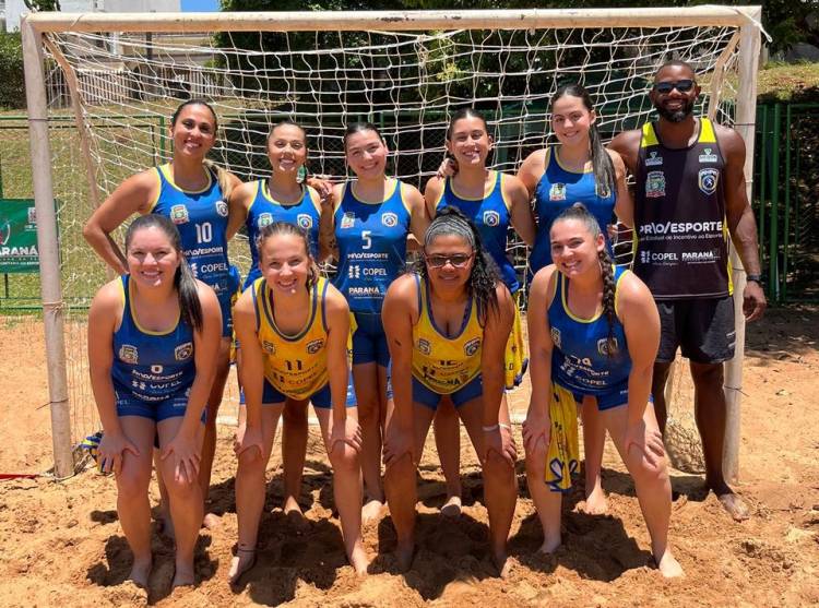 Paranaguá brilha na areia e conquista ouro e prata no Handebol de Praia do 67º Jogos Abertos do Paraná
