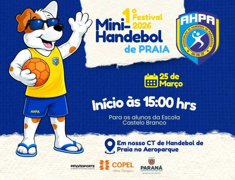 Festival de Mini-Handebol de Praia promete agitar Paranaguá com inclusão, esporte e diversão